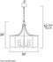 Maxim 13595 Wellington 5-lt 30" Pendant