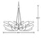 Hubbardton Forge 136505 Corona 6-lt 35" Large Pendant