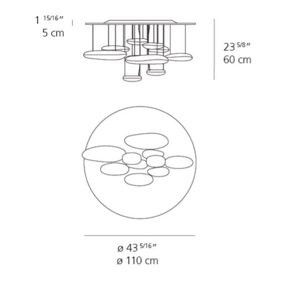 Artemide Mercury LED Ceiling Light