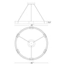 Hubbardton Forge 138589 Aura Large 12-lt 48" LED Pendant