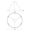 Hubbardton Forge 138589 Aura Large 12-lt 48" LED Pendant