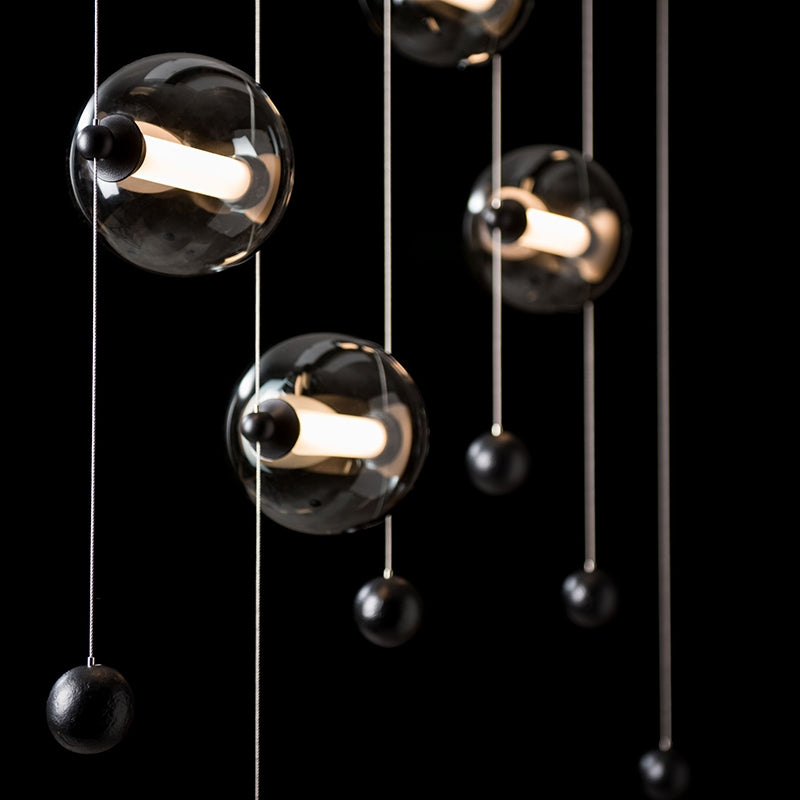 Hubbardton Forge 139050 Abacus 5-lt 41" LED Linear Pendant