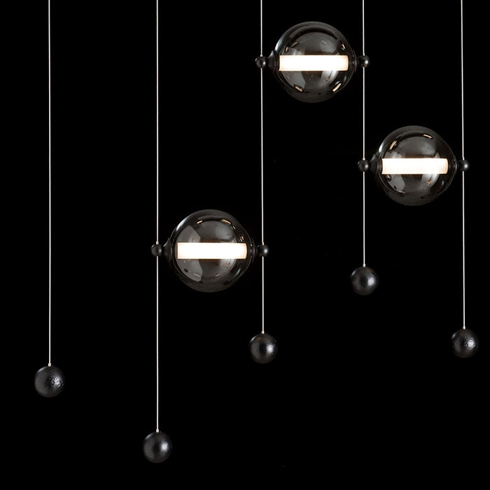 Hubbardton Forge 139050 Abacus 5-lt 41" LED Linear Pendant