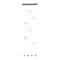 Hubbardton Forge 139055 Abacus 6-lt 22" Ceiling-to-Floor LED Pendant