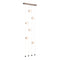 Hubbardton Forge 139055 Abacus 6-lt 22" Ceiling-to-Floor LED Pendant