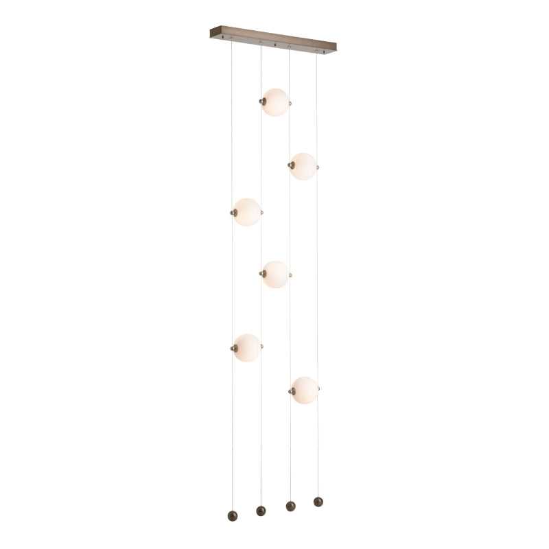 Hubbardton Forge 139055 Abacus 6-lt 22" Ceiling-to-Floor LED Pendant