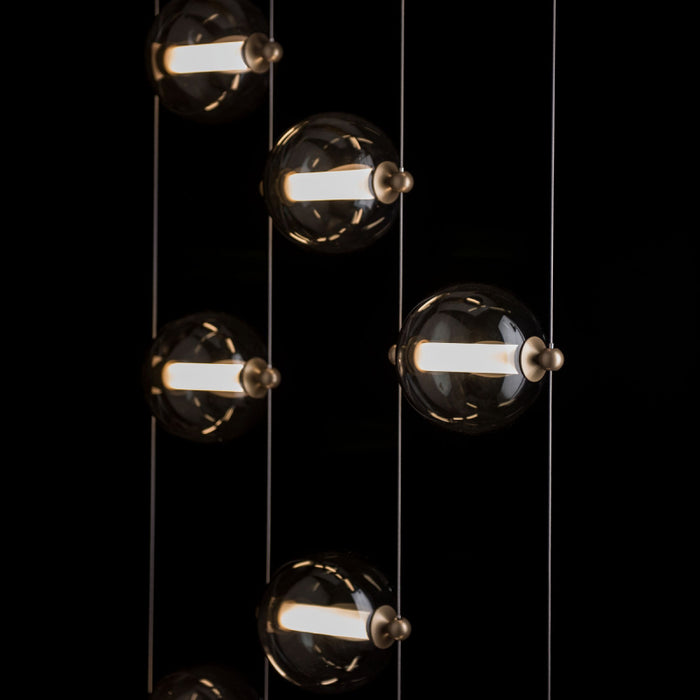 Hubbardton Forge 139057 Abacus 9-lt 22"Ceiling-to-Floor LED Pendant