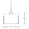 Hubbardton Forge 139590 Exos 1-lt 12" Small Pendant