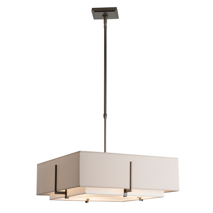 Hubbardton Forge 139630 Exos 4-lt 21" Square Double Shade Pendant