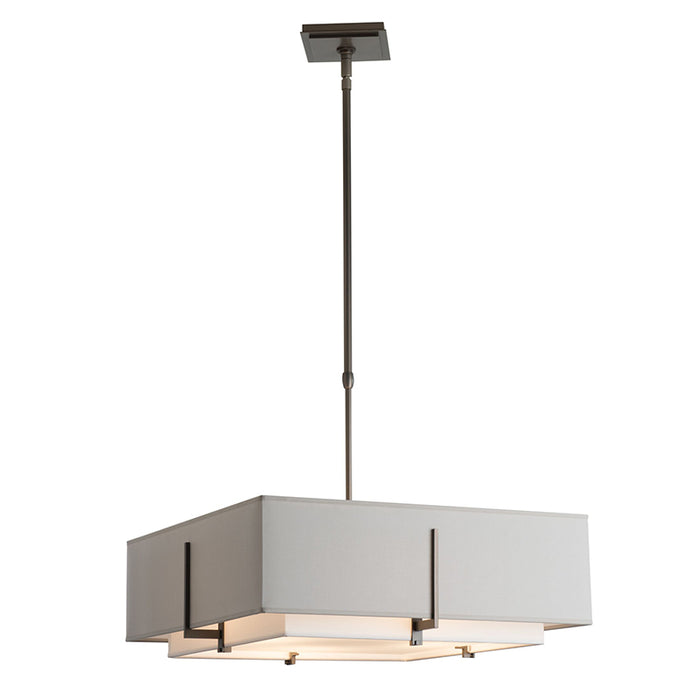 Hubbardton Forge 139630 Exos 4-lt 21" Square Double Shade Pendant