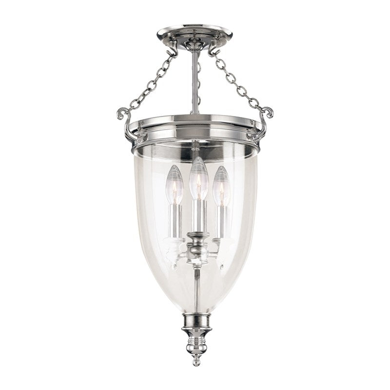 Hudson Valley 141 Hanover 3-lt 12" Semi Flush