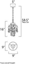 Maxim 14422 Cebu 1-lt  9" Pendant