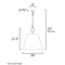 Maxim 14434 Acoustic 1-lt 20" Pendant