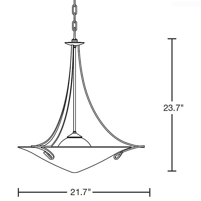 Hubbardton Forge 144710 Antasia 1-lt 22" Pendant