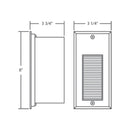 Eurofase 14751 Orona 1-lt 8" Tall LED Outdoor In-Wall