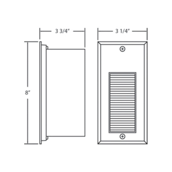 Eurofase 14751 Orona 1-lt 8" Tall LED Outdoor In-Wall