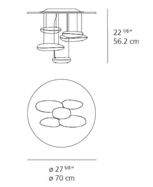 Artemide Mercury Mini LED Ceiling Light