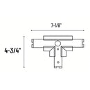 Nora NTRT-14 T-Connector Housing for Recessed Track Housing