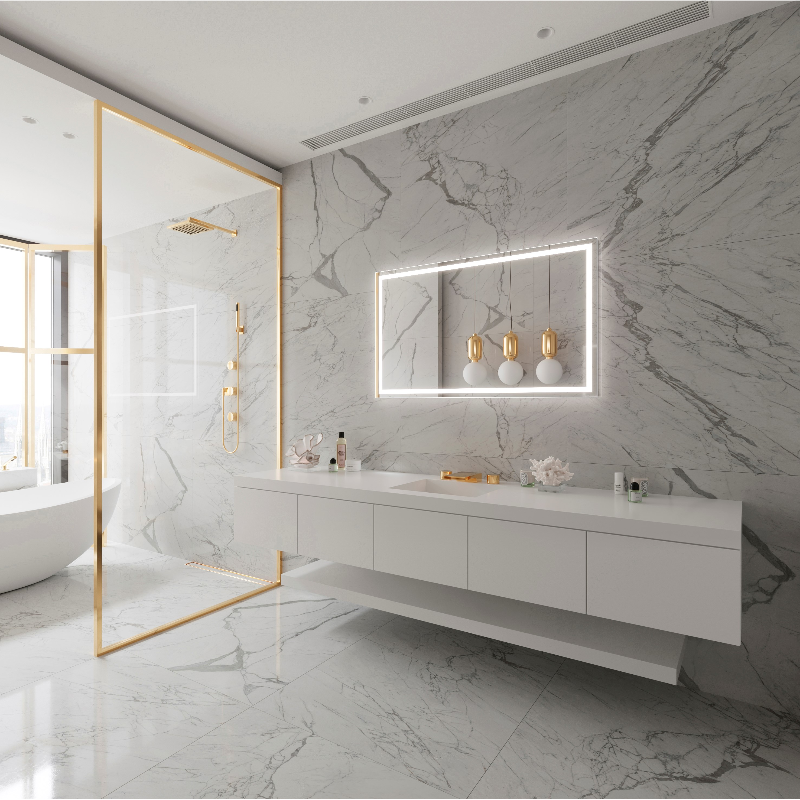 Paris Mirror Harmony 48 x 28 Rectangle LED Illuminated Mirror, RGBW