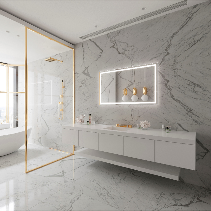 Paris Mirror Harmony 48 x 28 Rectangle LED Illuminated Mirror, RGBW
