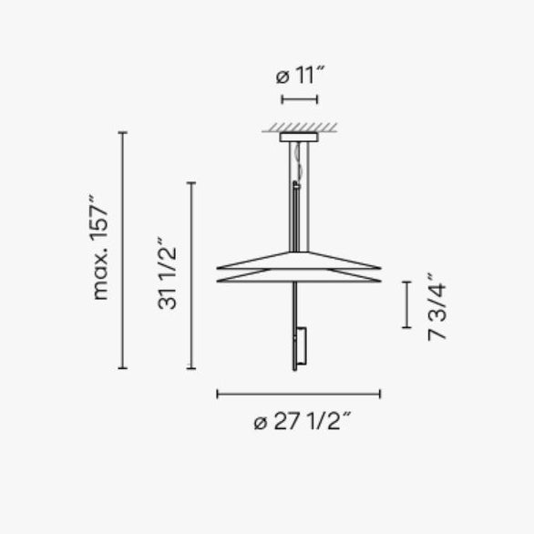 Vibia 1510 Flamingo LED Pendant
