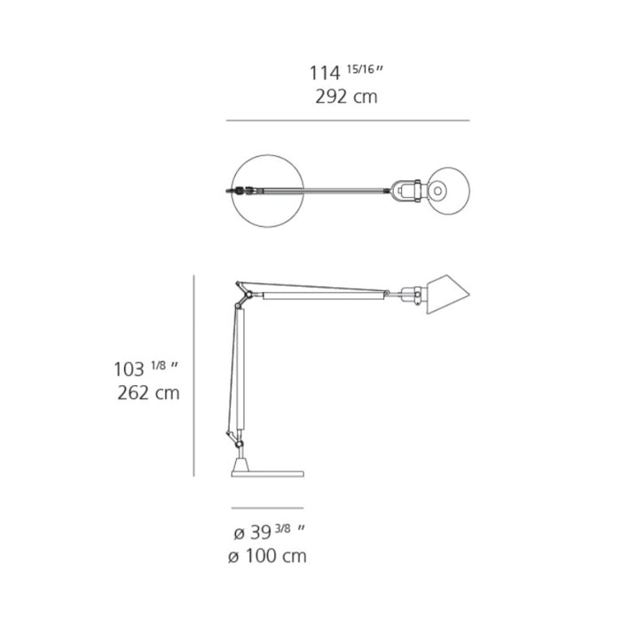 Artemide Tolomeo XXL LED Ground with Base