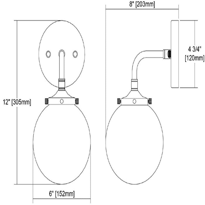 ELK 15350/1 Boudreaux Clear Glass 1-lt Wall Sconce