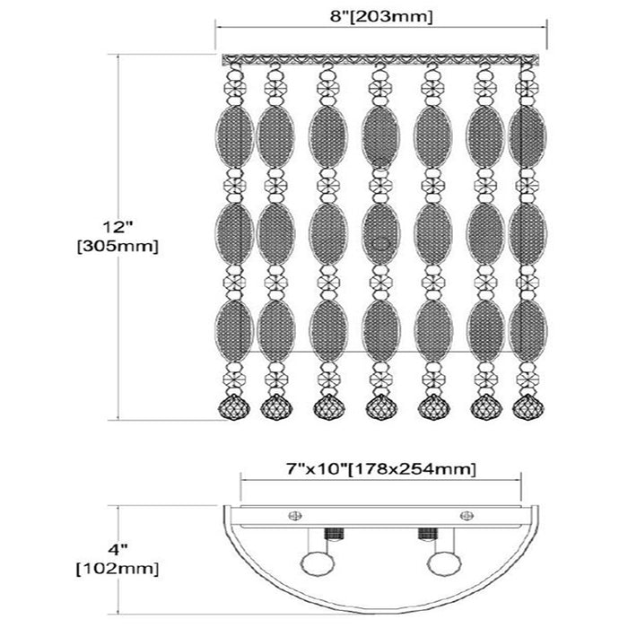ELK 15380/2 Chamelon 2-lt Wall Sconce