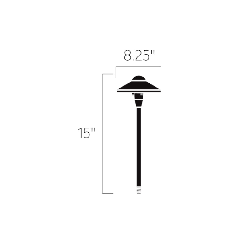 Kichler 15410 Dome 8" 12V Path Light