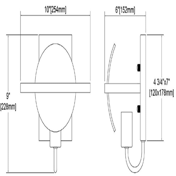 ELK 15420/1 Oriah 1-lt 10" Wall Sconce