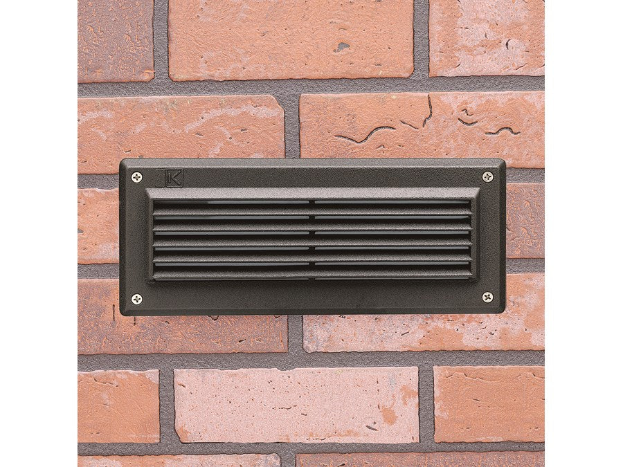 Kichler 15073 Low Voltage Brick Outdoor Step Light with Louvers