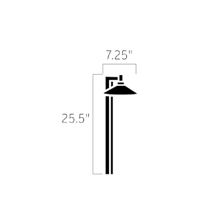 Kichler 15800 3-lt 7" LED 12V Ripley Path Light