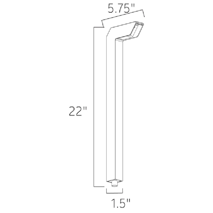 Kichler 15846 6" 12V Right Angle Path Light