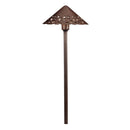 Kichler 15871 8" 12V Cast Hammered Roof LED Path Light