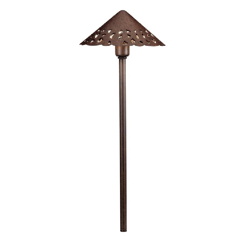Kichler 15871 8" 12V Cast Hammered Roof LED Path Light