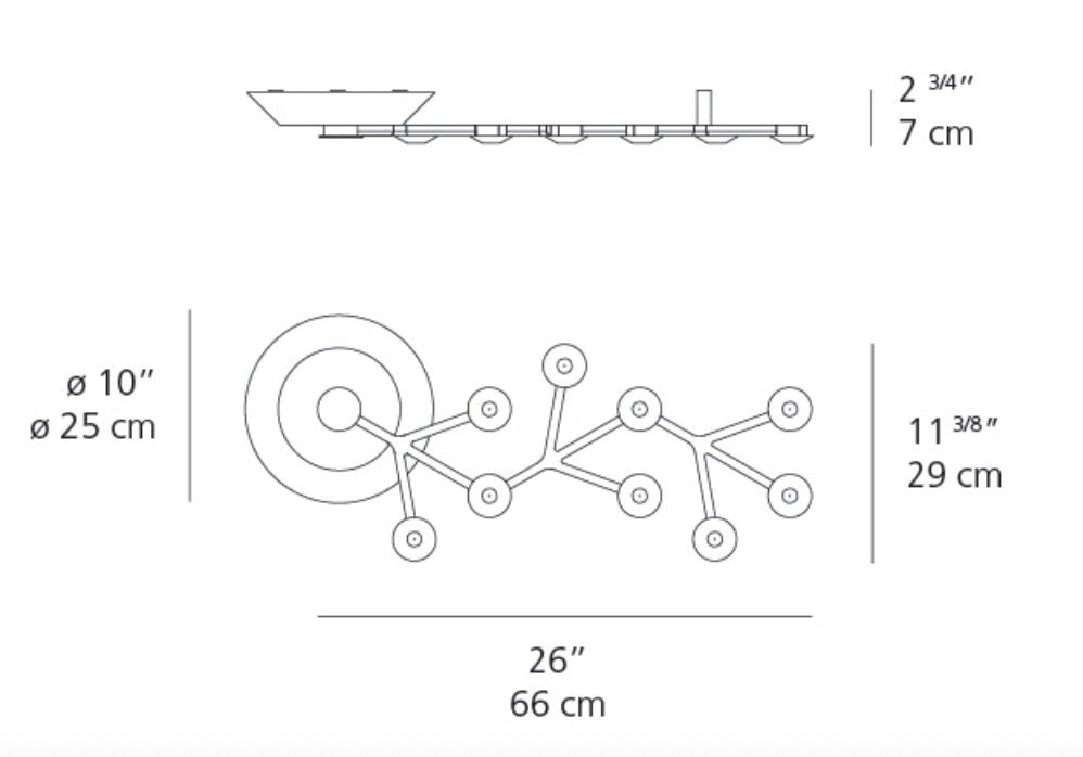 Artemide LED Net Line 66 Ceiling Light