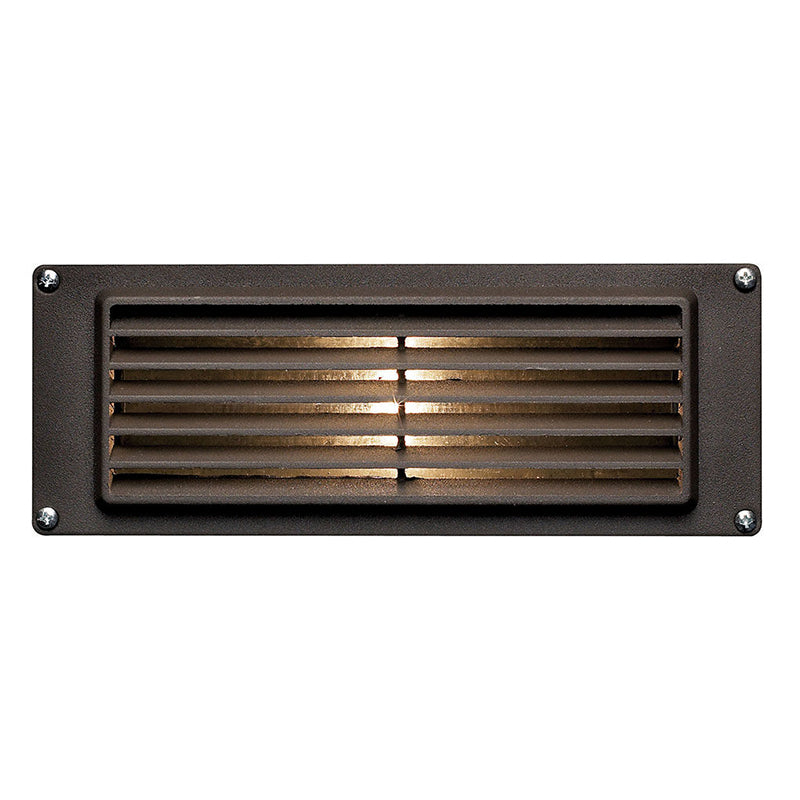 Hinkley 1594BZ-LL Louvered 1-lt 9" LED Outdoor Brick Light, 12V