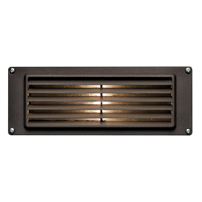 Hinkley 1594BZ-LL Louvered 1-lt 9" LED Outdoor Brick Light, 12V