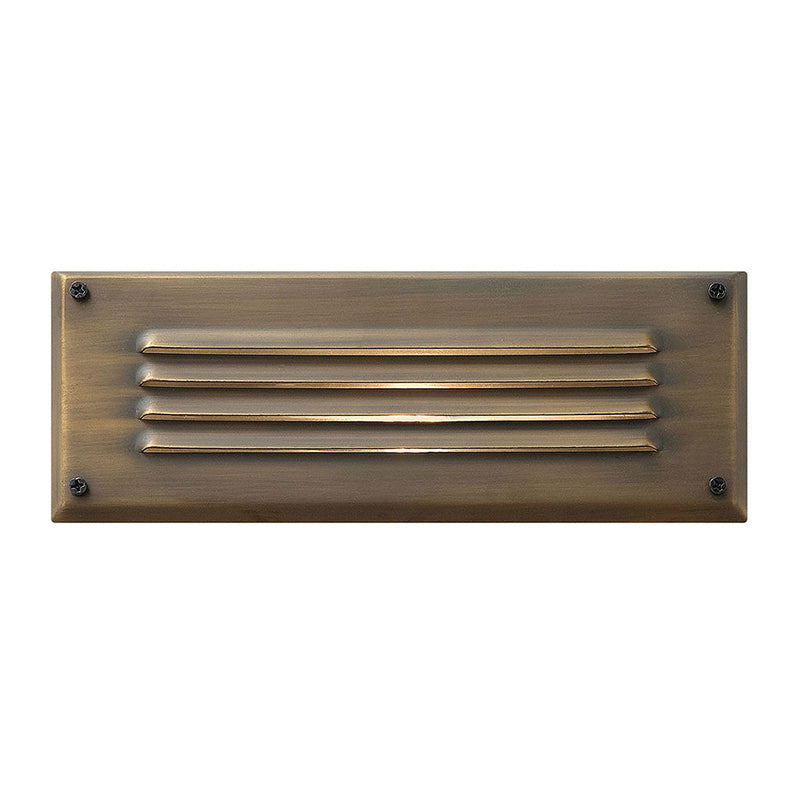 Hinkley 1594MZ-LL Hardy Island Louvered 1-lt 9" LED Outdoor Brick Light, 12V