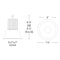 Nora NCR2-6109 6" LED Sapphire II Retrofit Open Reflector, 15W, Self Flanged, 120V Input, Triac/ELV/0-10V Dimming