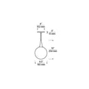 Tech 700FJPEL Pele 7" Low Voltage Pendant (Freejack)