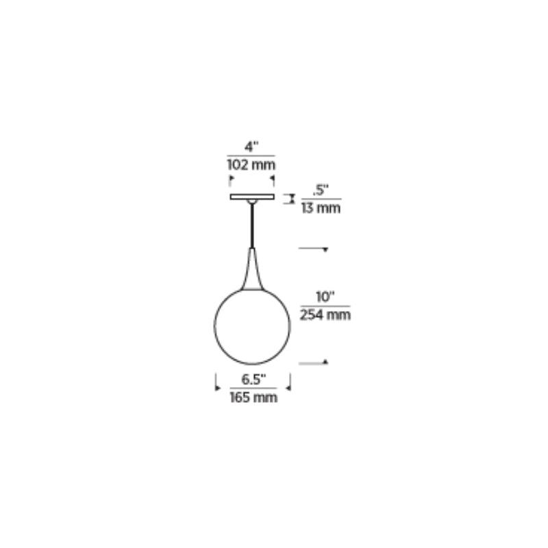 Tech 700FJPEL Pele 7" Low Voltage Pendant (Freejack)