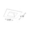 Nora NIO-4SDSQ/HL 4" Iolite Square Adjustable Reflector with Square Aperture Trim - High Lumen