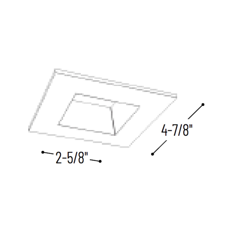 Nora NIO-4SDSQ/HL 4" Iolite Square Adjustable Reflector with Square Aperture Trim - High Lumen