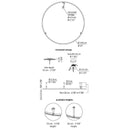 Axo UPUL2160 U-Light 63" LED Wall Sconce / Ceiling Light, 10" Extension, Recessed Canopy