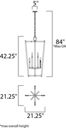 Maxim 16102 Lucent 8-lt 21.25" Pendant