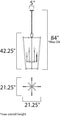 Maxim 16102 Lucent 8-lt 21.25" Pendant
