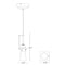 Hubbardton Forge 161060 Erlenmeyer 1-lt 3" Low Voltage Mini Pendant