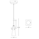 Hubbardton Forge 161065 Erlenmeyer Large 1-lt 4" Low Voltage Mini Pendant