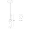 Hubbardton Forge 161065 Erlenmeyer Large 1-lt 4" Low Voltage Mini Pendant